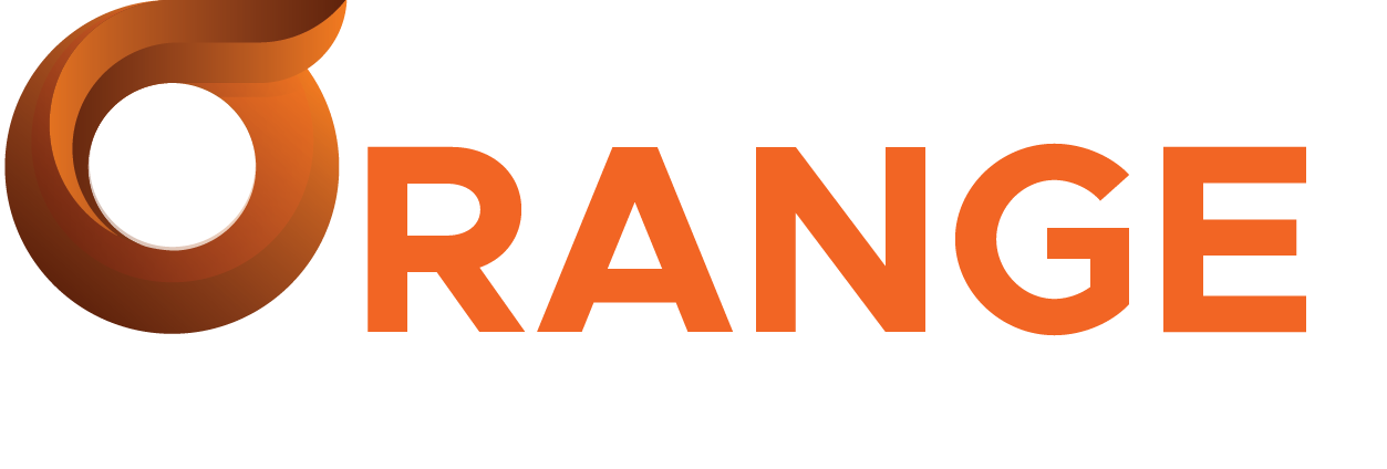 orange website logo white